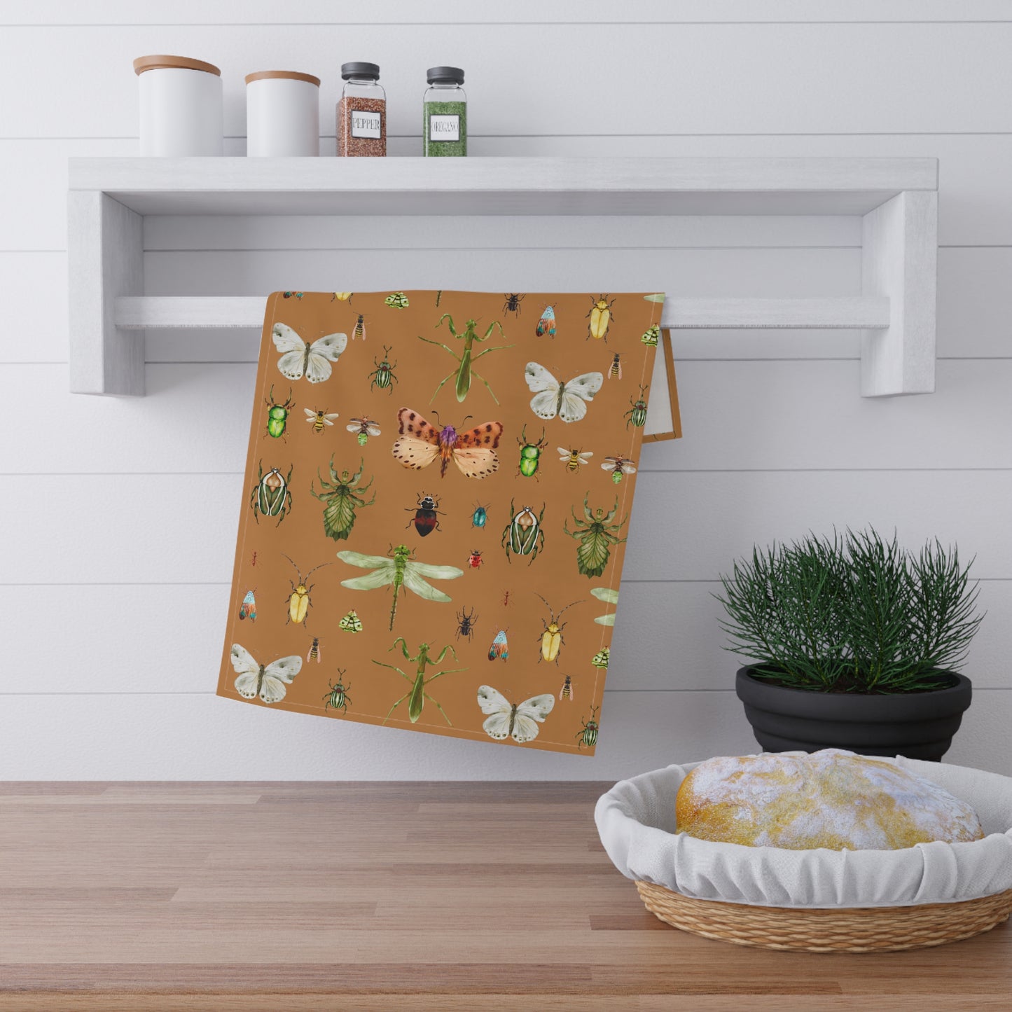 Insect Illustration Cotton Will Kitchen Towel | Functional and Stylish Addition to Your Kitchen
