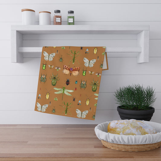 Insect Illustration Cotton Will Kitchen Towel | Functional and Stylish Addition to Your Kitchen