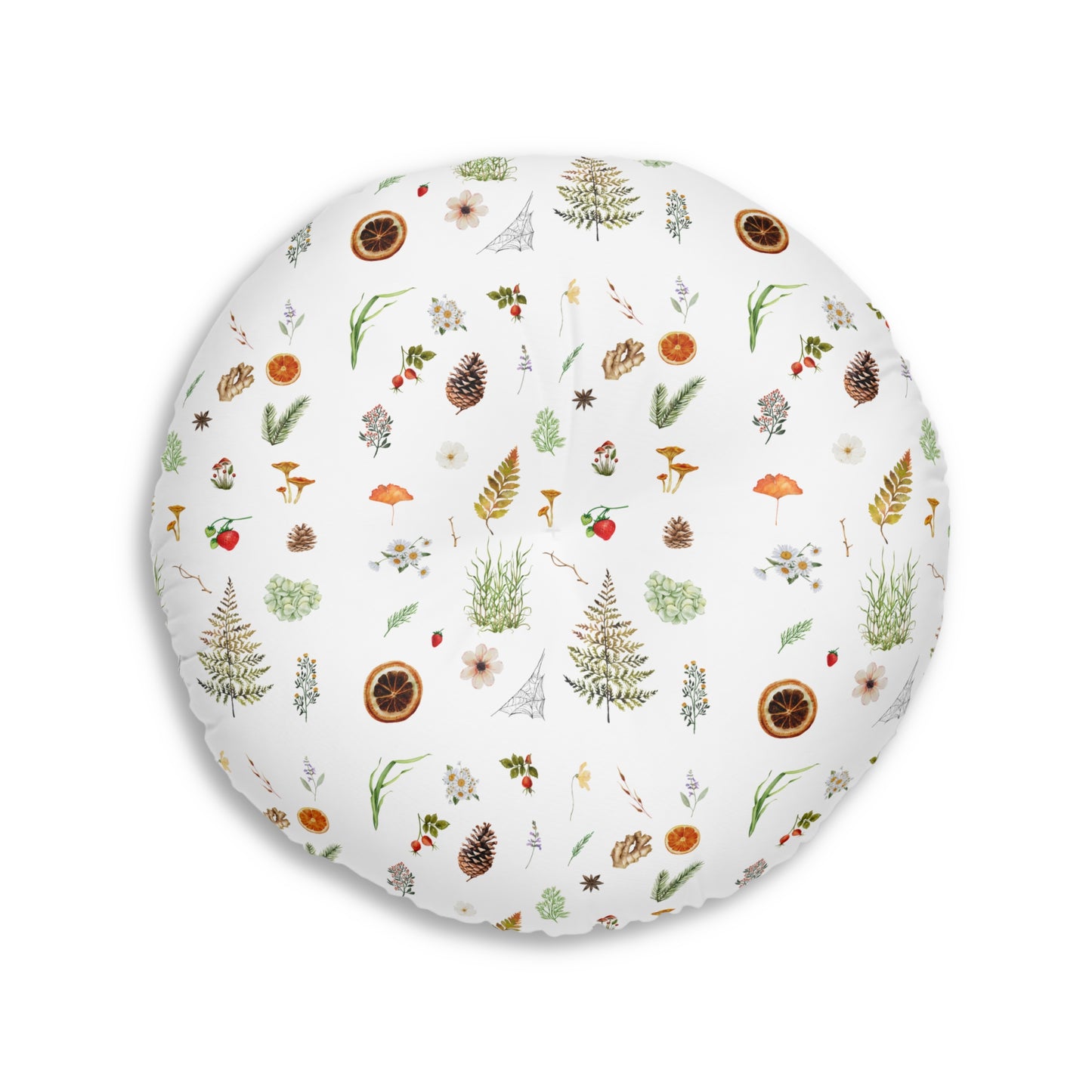 Tufted Floor Pillow, Round