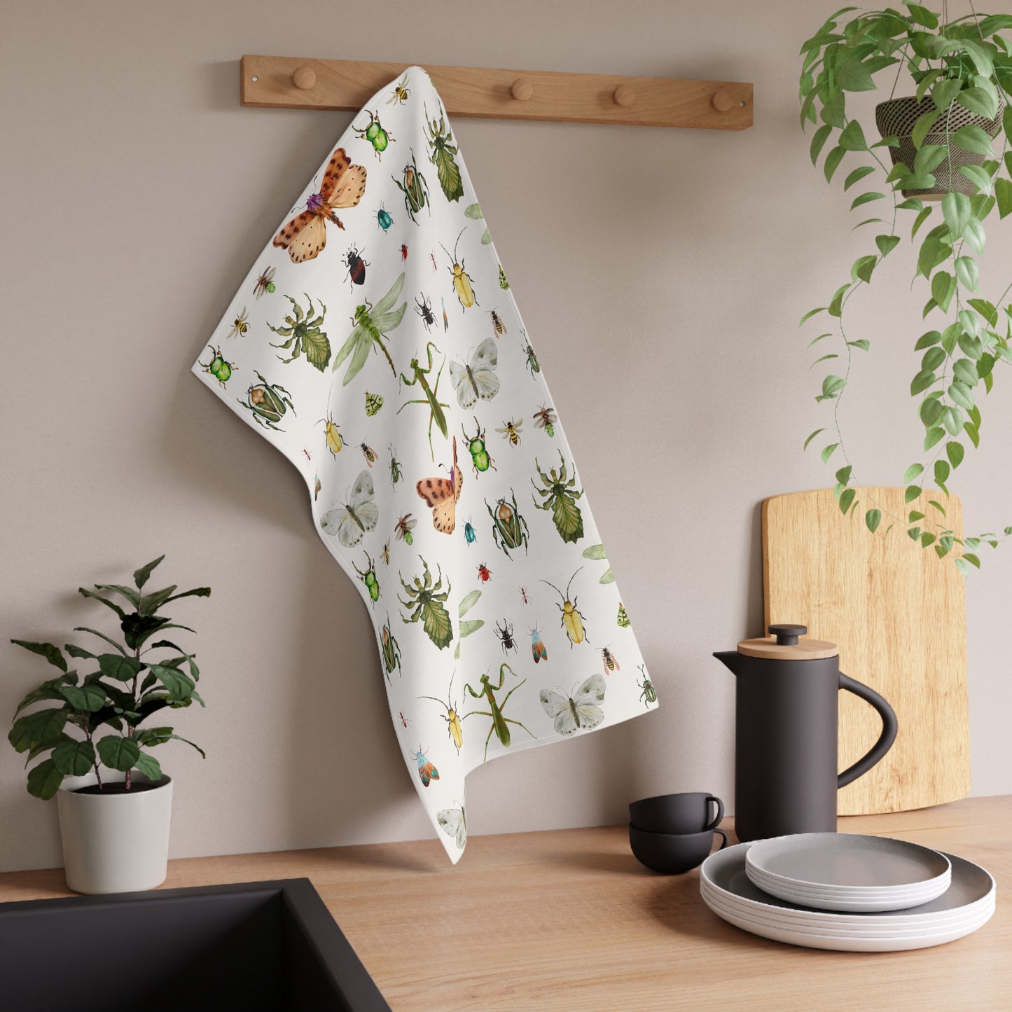 Copy of Insect Illustration Cotton Will Kitchen Towel | Functional and Stylish Addition to Your Kitchen