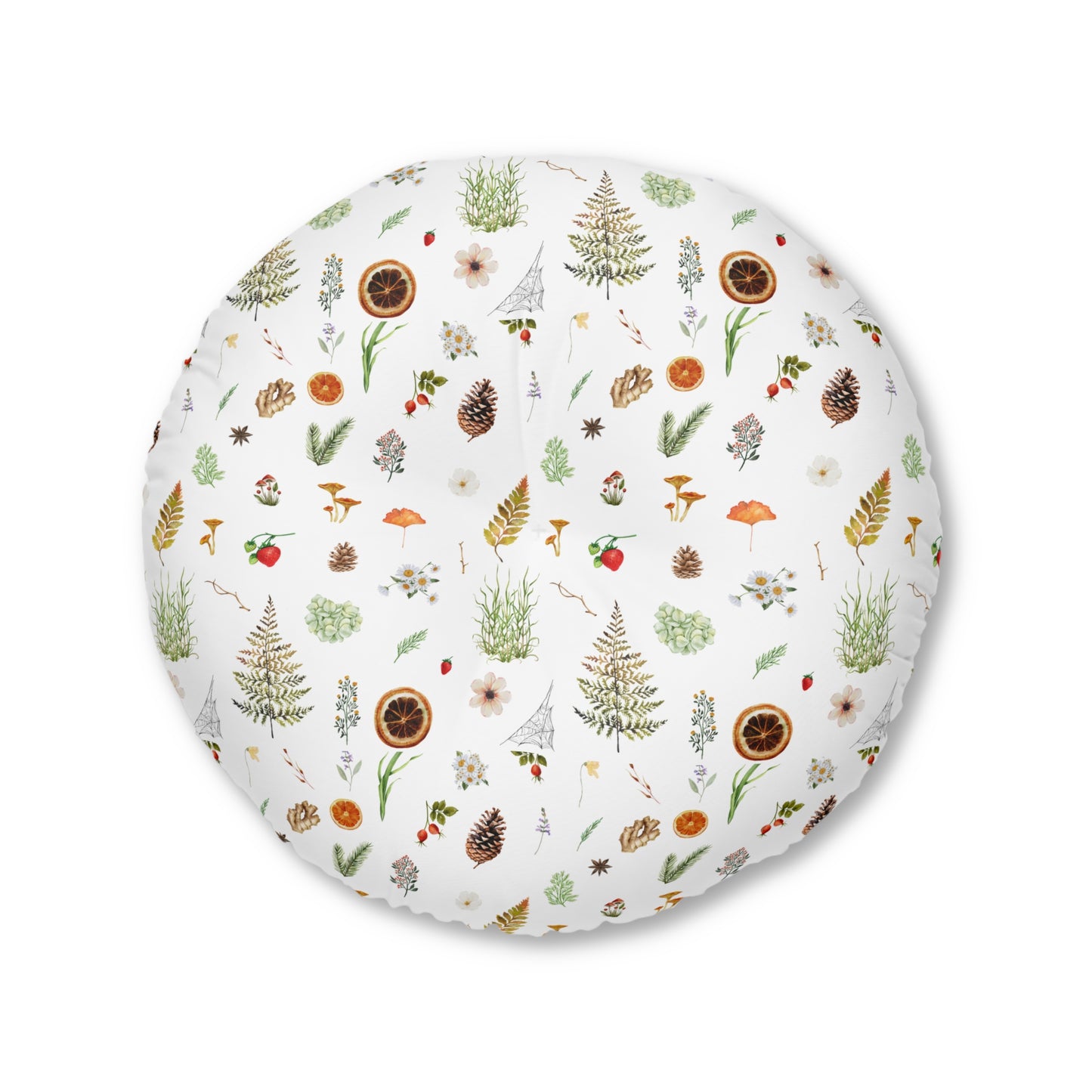 Tufted Floor Pillow, Round