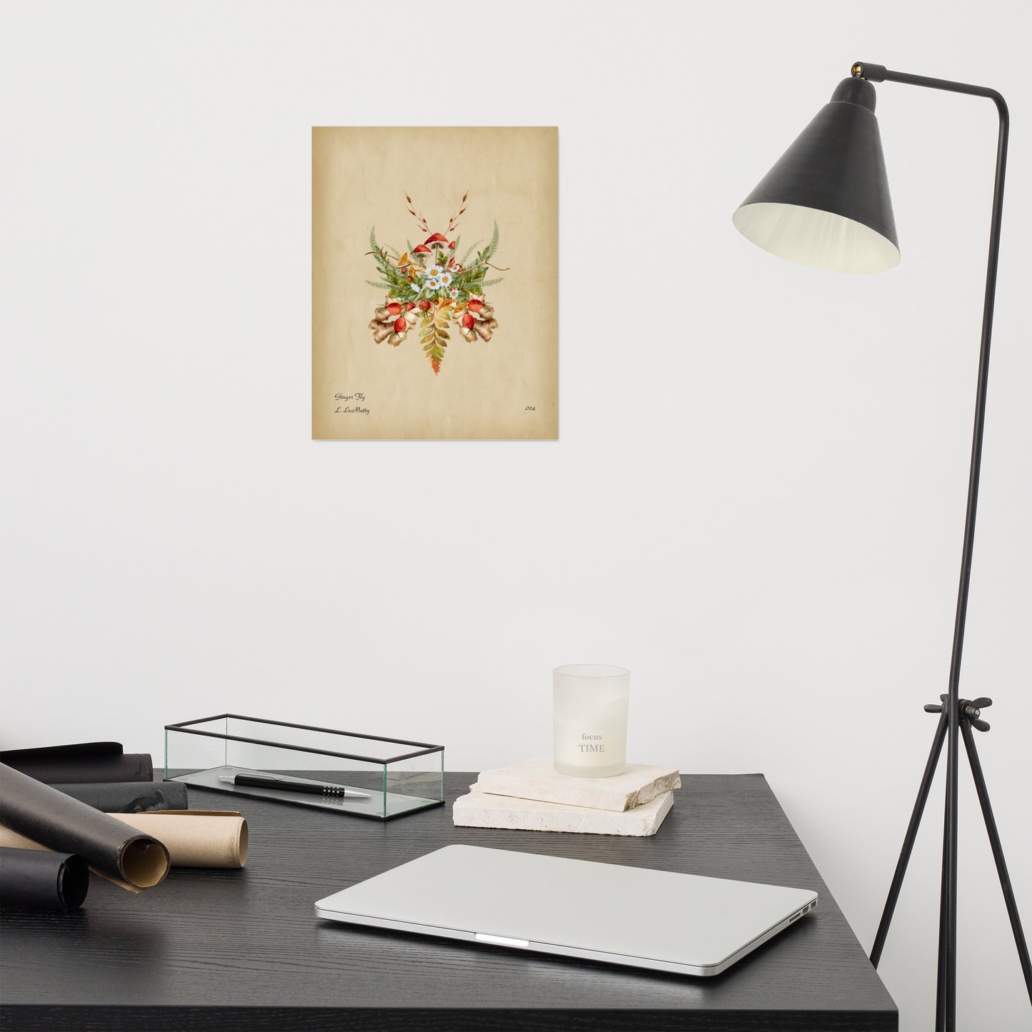 Ginger Fly Print | Museum-Quality Posters on Thick Matte Paper | Brighten Your Space with Maine Artist's Print
