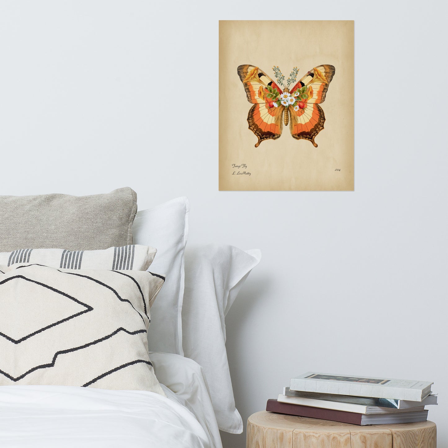 Ginger Fly Print | Museum-Quality Posters on Thick Matte Paper | Brighten Your Space with Maine Artist's Print