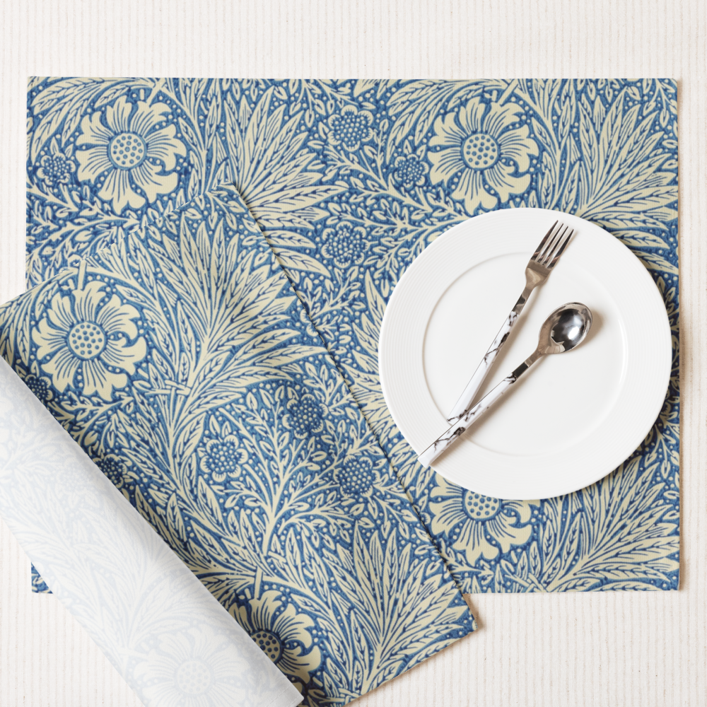 Blue Ornate Placemat - Elegant Table Setting | Perfect for Home Decor