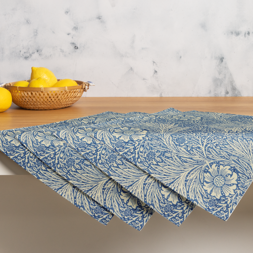 Blue Ornate Placemat - Elegant Table Setting | Perfect for Home Decor